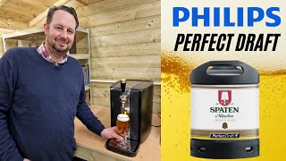 Perfect Draft Spaten lager keg review München Münchner Hell for Philips Perfectdraft beer machine [upl. by Bamby]