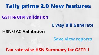 New features of Tally prime 20  Tamil [upl. by Primrose]