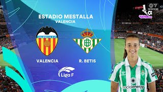 ⚽ Valencia Women vs Real Betis Women ⚽  Liga de Futbol Femenino 11242024  PES 2024 [upl. by Anillehs]