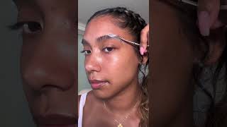 TRIM MY BUSHY EYEBROWS WITH ME  Using scotch tape eyebrowtips [upl. by Rosella]