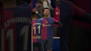 Barcelona vs Espanyol  La Liga 2024  Football Shorts Highlights  FC 24 shorts [upl. by Ariem453]