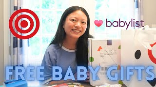 Unboxing FREE Baby Registry Gifts  Target  Babylist [upl. by Nymrak]