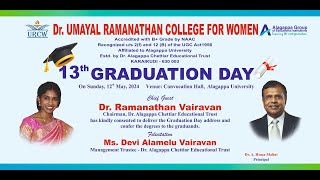 UAMAYAL RAMANATHAN COLLEGE CONVACATION  2024 [upl. by Ytirahs]