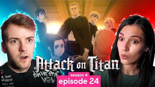 Attack on Titan  Season 4 Episode 24 REACTION [upl. by Eliades]