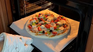 How to Make Perfect Veggie Pizza at Home🍕🤤 [upl. by Ahgiela470]