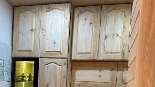 New deodar kitchen cabinets design Wood kitchen design ideas [upl. by Nnednarb204]