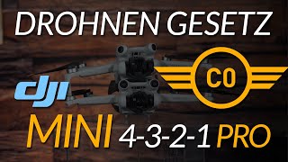 EU Drohnenverordnung amp Gesetz DJI MINI 4 3 2 1 PRO und Drohnenklasse C0  unter 250g  2024 [upl. by Babbie]