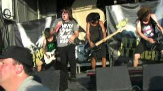 AttackAttack Live quotThe Peoples Elbowquot Warped Tour 09 San Antonio [upl. by Netsuj]