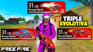 RETO DE LA TRIPLE EVOLUTIVA 😰 EN FREE FIRE [upl. by Cott]