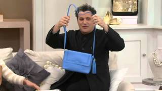 Isaac Mizrahi Live Bridgehampton Cutout Leather Crossbody on QVC [upl. by Thurmann]