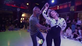 Alex de Carvalho and Carolina Fajardo dancing a Brazilian Zouk demo [upl. by Erlewine]