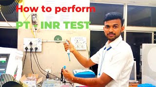 PT  INR Test procedure  How to perform PT  INR Test MLT MedicalLabTechnologist [upl. by Ahsiel]