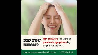 Hot showers can worsen psoriasis symptoms psoriasis psoriasistreatment psoriasisawareness [upl. by Kyred]