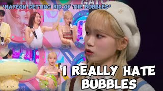 CHAEWON HATING BUBBLES 🐯💦🤢 [upl. by Rosina]