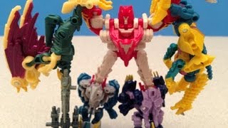 ABOMINUS CYBERVERSE TRANSFORMERS PRIME BEAST HUNTERS PREDACON TERRORCON TOY REVIEW [upl. by Gardia]