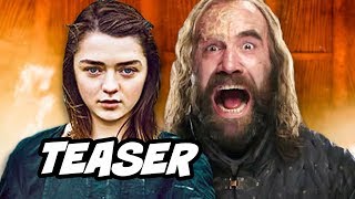 Game Of Thrones Season 8 Teaser Arya Starks List and Cleganebowl Scene Easter Egg [upl. by Lull]