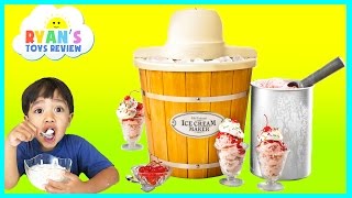 ICE CREAM MAKER Machine Makes REAL YUMMY ICE CREAM [upl. by Kellina700]