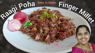 Raagi PohaNachani che kande poheFinger Millet FlakesHealthy breakfastHow to make Raagi Recipe [upl. by Florri]