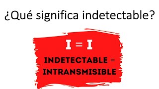 VIH indetectable  ¿Qué es VIH indetectable [upl. by Esiuol]