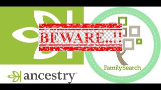 Beware of familysearch and ancestrycom [upl. by Alrad]