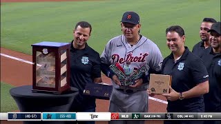 Marlins Honor Miguel Cabrera with Pregame Ceremony [upl. by Norehs553]