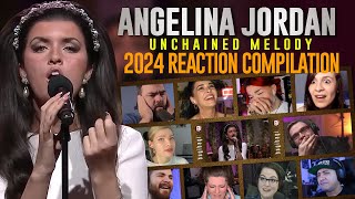 NEW 2024 ANGELINA JORDAN REACTIONS COMPILATION Unchained Melody  KORK  Nobel Peace Prize [upl. by Rhodes]