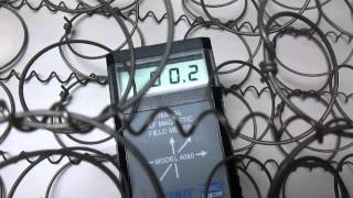 EMF Test on a Mattress Innerspring [upl. by Xuaeb]