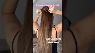 Easy hairstyles for fall❤️ [upl. by Vinita]