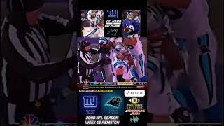 Madden NFL 09  New York Giants vs Carolina Panthers  2024 NFL Week 10 [upl. by Hallsy330]