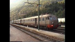 FS  Stazione di Fortezza quotAnniversario 125° Val Pusteriaquot Arrivi partenze e manovre  Agosto 1996 [upl. by Jegger]