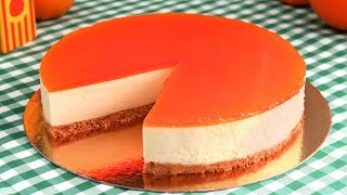 Tarta de Naranja sin Horno  Cheesecake de Naranja [upl. by Bywaters]