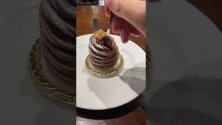 Mont Blanc dessert in Pierre Marcolini Ginza store [upl. by Kinimod]