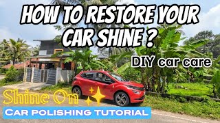 How to restore your car shine using 3M Premium Liquid Wax Polish Detailed DIY video in Malayalam [upl. by Luciano]