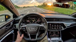 2024 Audi RS7 Performance  Twin Turbo V8 Evening Commute [upl. by Brock369]