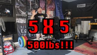 5x5 with 500LBS Squat Workout [upl. by Hirschfeld312]