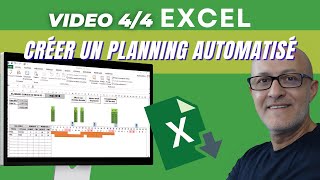 Elaborer Un Planning Automatisé Avec Excel Vidéo 44 [upl. by Akenahc]