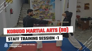 Kobudo Martial Arts Bo Staff Training Session 1 MartialArts KobudoBoDemonstration [upl. by Cochrane108]