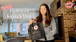 Review Fjallraven Kanken Mini  What It Looks Like  What Fits Inside  Try On [upl. by Halsey]