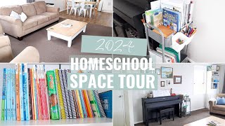 2024 HOMESCHOOL SPACE TOUR  Homeschool Organisation [upl. by Illehs]