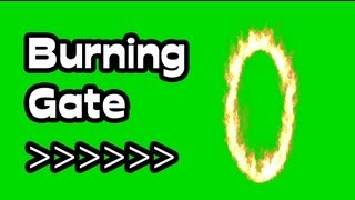 A Burning Portal  Green Screen 1080p [upl. by Cigam]