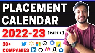 Placement Calendar 202223  OffCampus Hiring 2022  Which company hires when  Kushal Vijay [upl. by Noret]