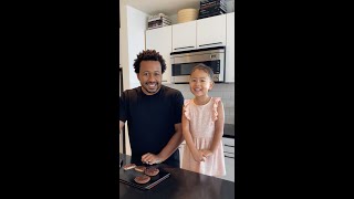 Chef Malcolm Livingston II and Daughter Teach You How to Make PlantBased Sweet Potato Cheesecake [upl. by Ahselak841]