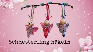 Schmetterling häkeln 🦋🧶💕 [upl. by Coats557]