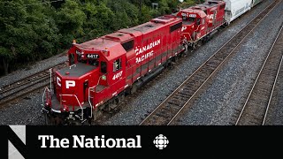 Canada rail shutdown begins after 9300 workers locked out [upl. by Fenner]