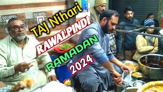 Taj Nihari In Rawalpindi  Androon Pindi ki Famous Nihari  53 Years Old Nihari Shop 🍲 [upl. by Glavin]