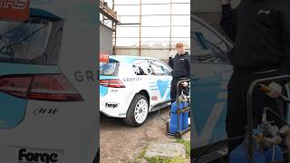 The Most Ridiculous Mod For a Car Golf GTI on Airjacks racecar vw vwgolf mods [upl. by Leahcimrej215]