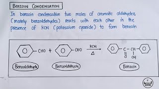 Benzoin condensation Benzoin condensation reaction mechanism  benzoin condensation trick [upl. by Zorina]