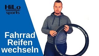 Fahrradreifen wechseln Deinen alten Fahrradreifen ersetzen [upl. by Nnaeus]