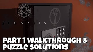 SIGNALIS  Walkthrough with Puzzle Solutions Part 1 [upl. by Hillinck]