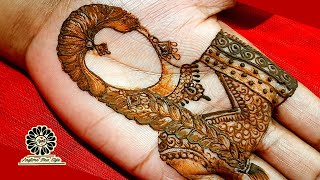 Simple Dulahan Mehandi Design  dulhan mehndi design  bride making using henna new mehandi design [upl. by Brown455]